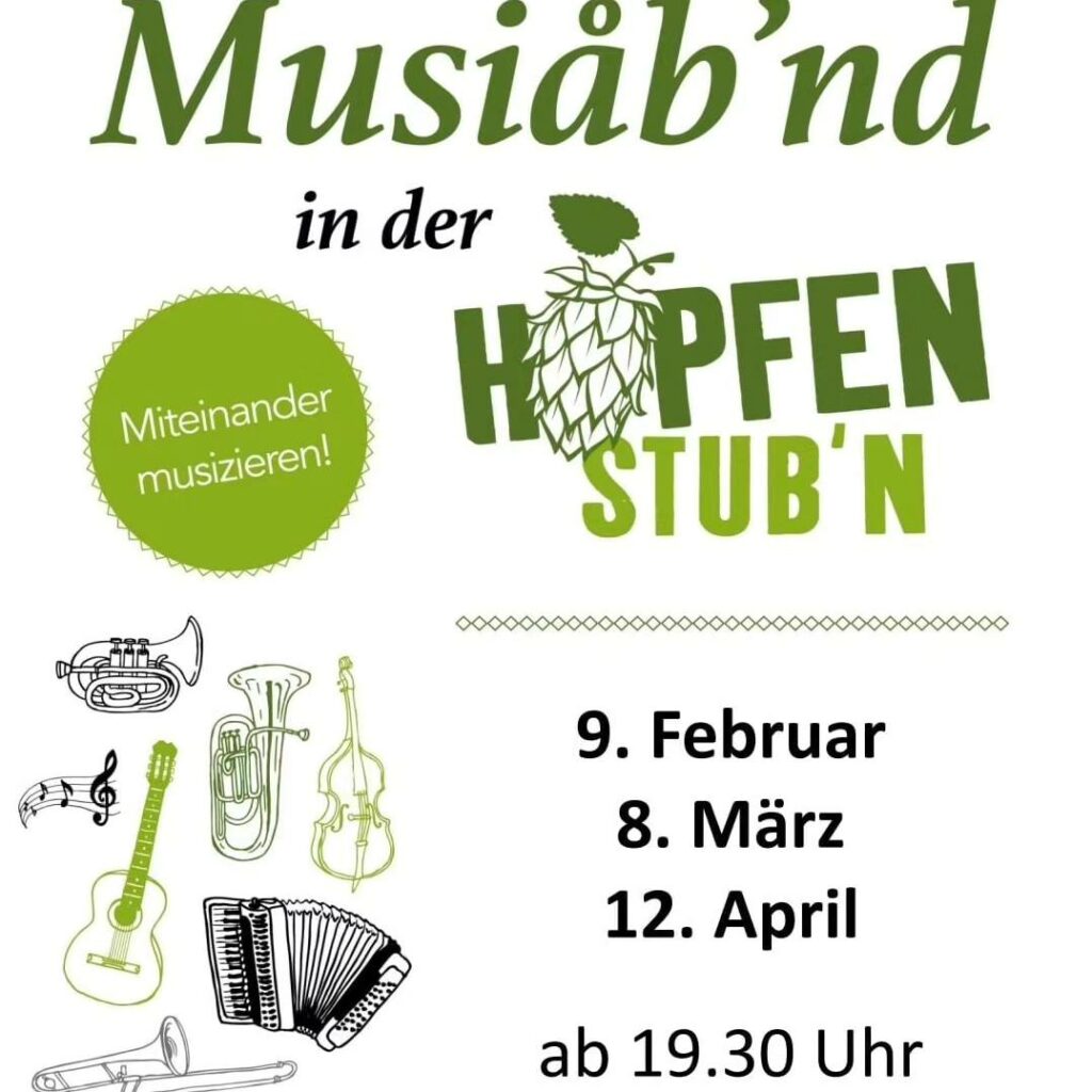 Musiåb’nd in der Hopfenstub’n