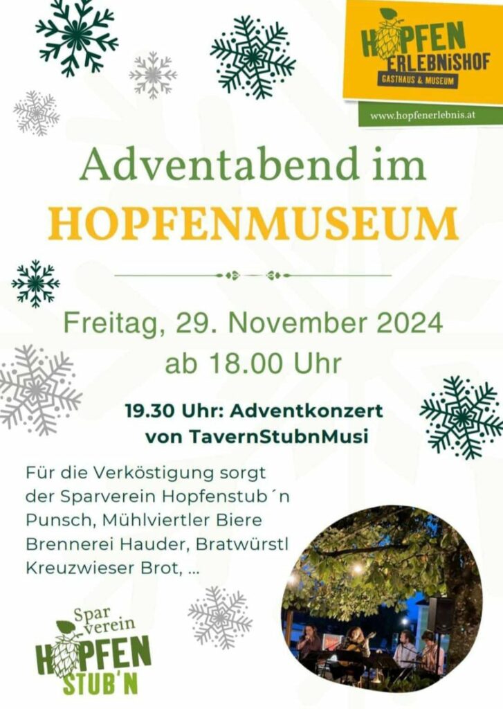 Adventabend im Hopfenmuseum